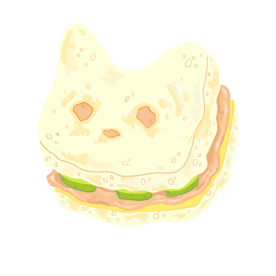 Sprite of a sandwich made for "Picnic Friends", a submission to Wholesome Game Jam: 2022